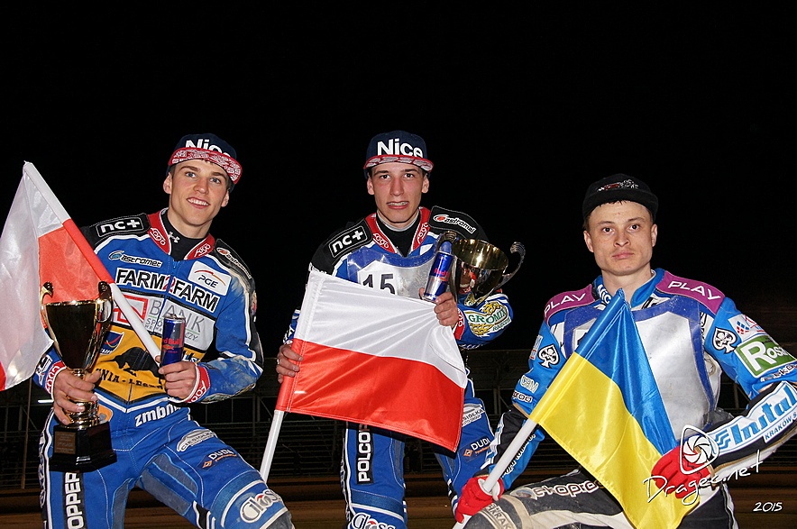 Przemyslaw Pawlicki, Piotr Pawlicki a Andrej Karpov na stupních vítězů