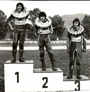 Žarnovická zastávka slovenského šampionátu v květnu 1978: zleva Ján Danihel, Zdeno Vaculík a Jozef Tužinský