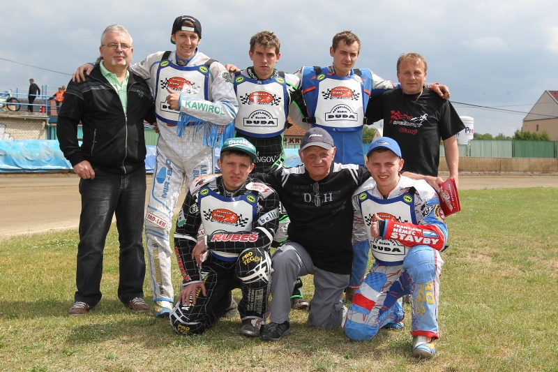 Slaný v plné síle před závodem v Březolupech v červnu 2014