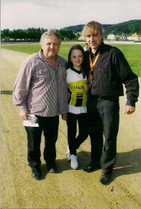 S dceerou a Miloslavem Čmejlou, bez jehož hlasu se už více než dvacet let neobejde žádný závod v Mariánských Lázních