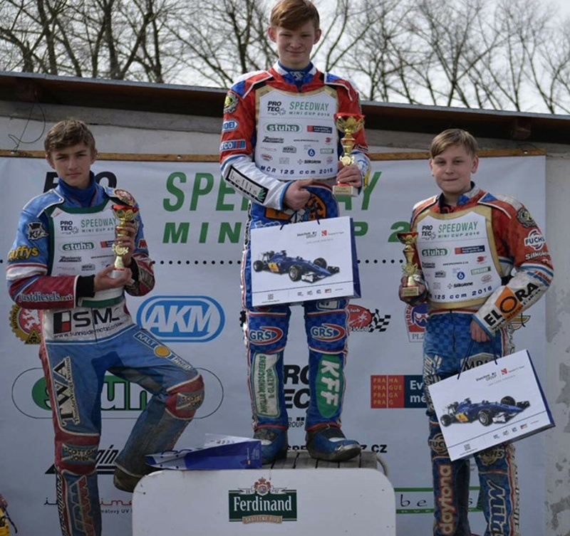 Filip Šifalda, Petr Chlupáč a Daniel Šilhán na stupních vítězů