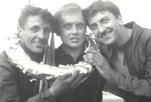 Počátek sedmdesátých let: zleva Josef Kalous, Petr Podhola a Jaroslav Zobal
