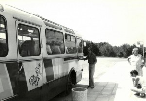 Klubový autobus na cestách