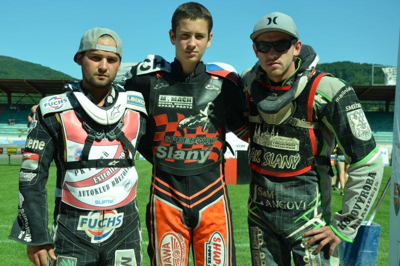 V Žarnovici nastoupil Slaný v sestavě Radek Podhadský, Adam Fencl a Michal Dudek, který plnil úlohu jezdícího manažera
