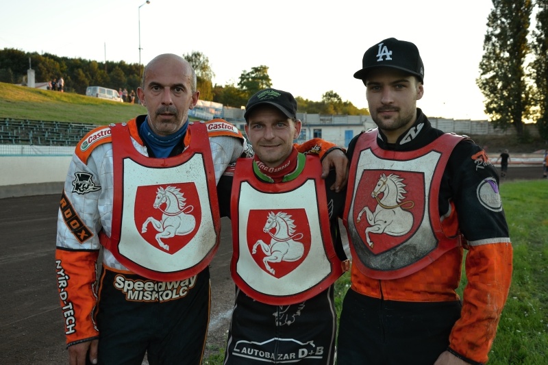 Jaroslav Petrák, Tomáš Suchánek a Martin Mejtský po sobotním vítězství ve Slaném