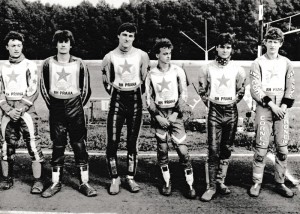 V červenci 1988 závodila RH Praha "C" v první lize v Chabařovicích ve složení: zleva Karel Kouba, Radek Vitner, Jan Hruška, Jan Fejfar, František Liebezeit a Jiří Petrásek