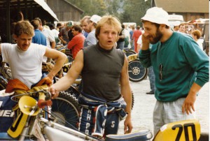 S legendárním Erikem Gundersenem ve finále mistrovství světa na dlouhé v Pfarrkirchenu 1986