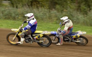 Duel Jiřího Krause (2) a Aleše Plecháče (3) ozdobil velké finále flat tracku