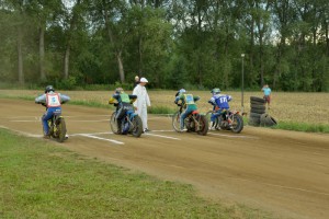 Cena speedwayA-Z: zleva Michal Škurla, Josef Novák, František Klier a Pavol Pučko