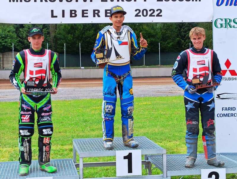 Mikkel Andersen, Adam Bednář a Sebastian Mayland na pódiu | foto Václav Schmid