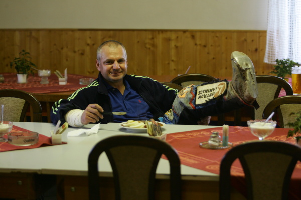 Vladimír Višváder mohl záhy zasednout ke guláši.