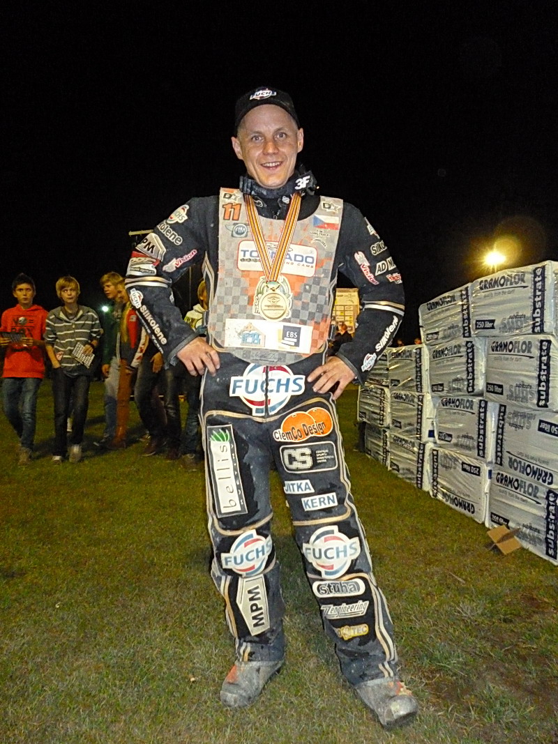 Josef Franc s bronzovou medailí.