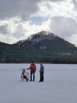 Jan Pecina a Luboš Pytloun mohli včera místo trénování v Hamru na Jezeře jen filozofovat.